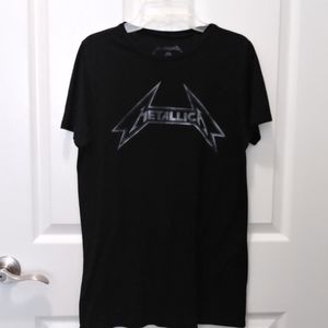 black metallica band tee